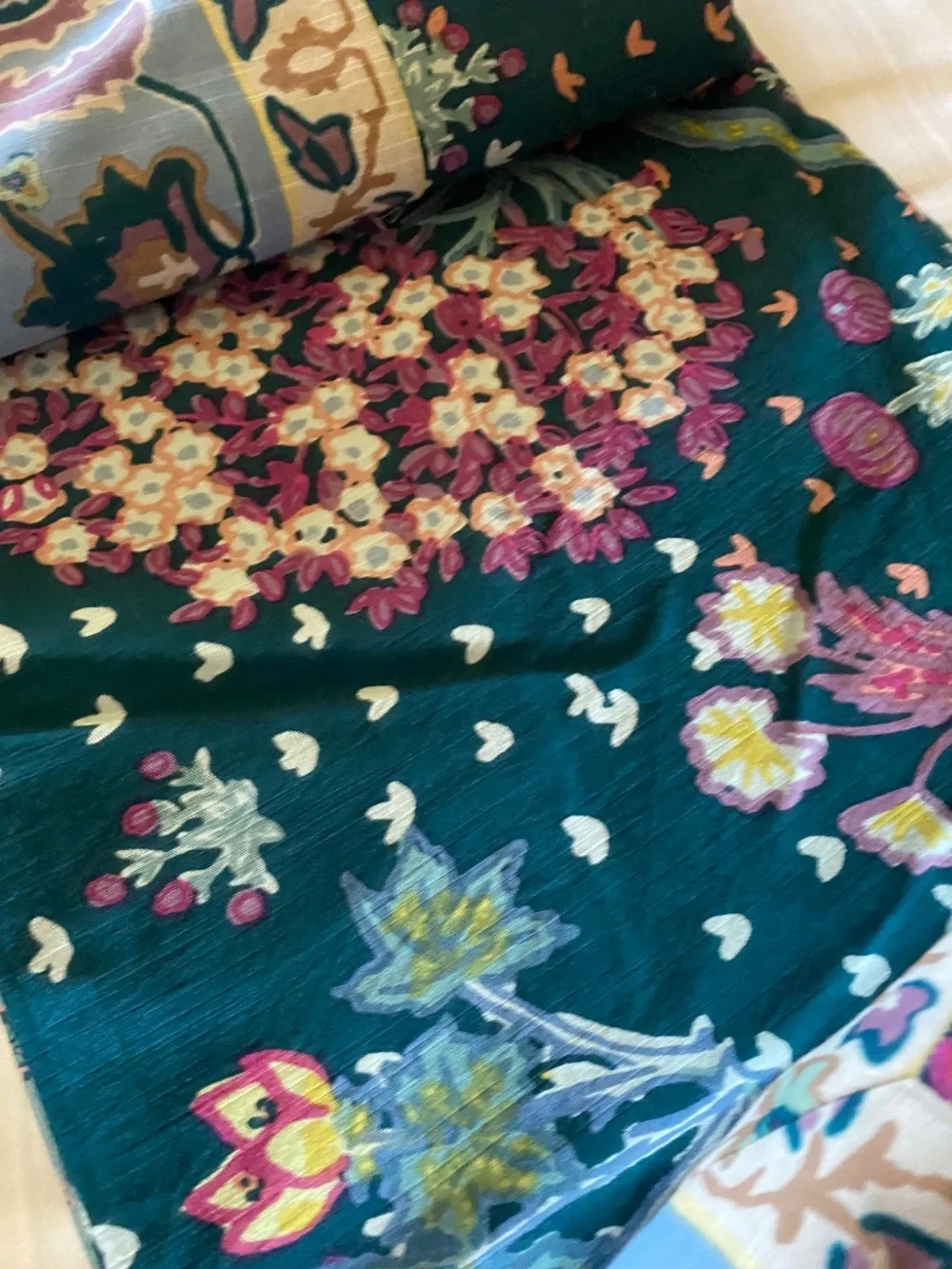 ANTHROPOLOGIE  DARBY DUVET QUEEN W/Q SHAMS 2 EA W/ CURTAINS SET OF 2 EA ALL NEW